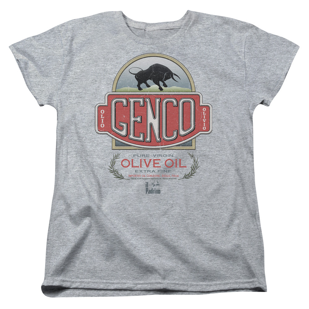 Godfather/genco Olive Oil-s/s Womens Tee-athletic Heather
