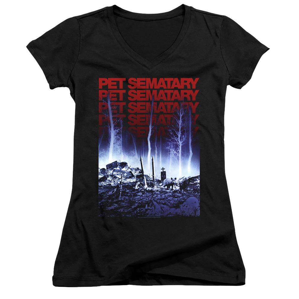 Pet Sematary/sematary-junior V-neck-black