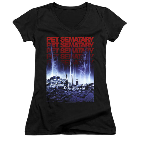 Pet Sematary/sematary-junior V-neck-black