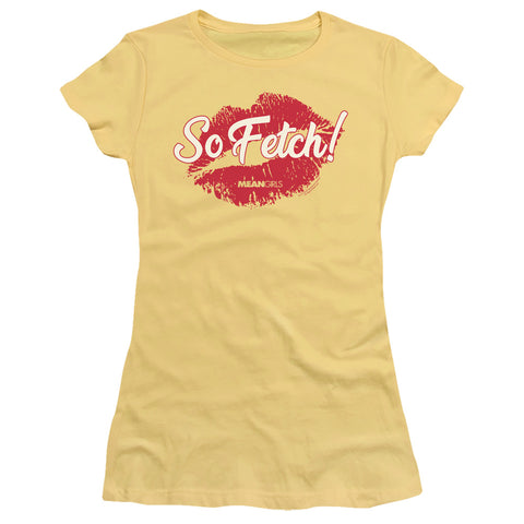 Mean Girls/so Fetch-s/s Junior Sheer-banana
