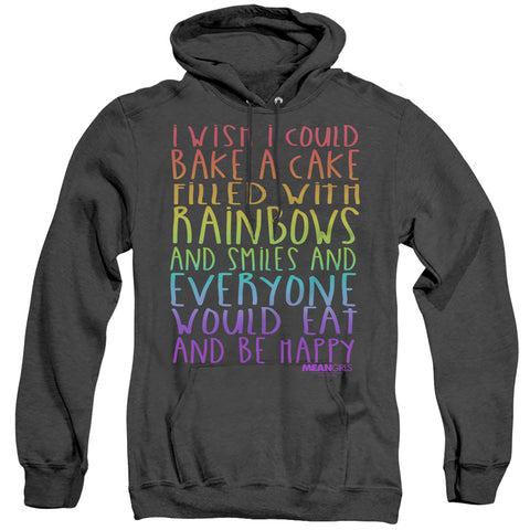 Mean Girls/rainbows And Cake-adult Heather Hoodie-black