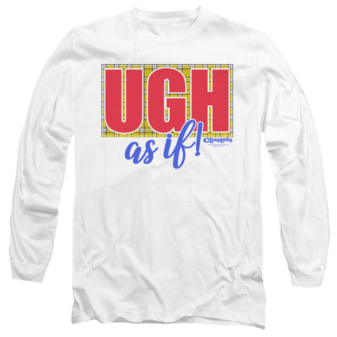 Clueless/ugh As If-l/s Adult 18/1-white