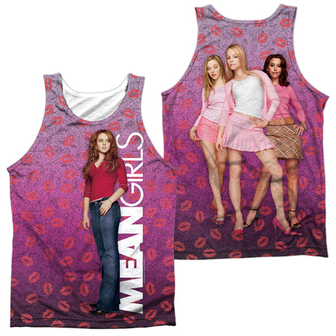Mean Girls/mean Girls (front/back Print)-adult Poly Tank Top-white