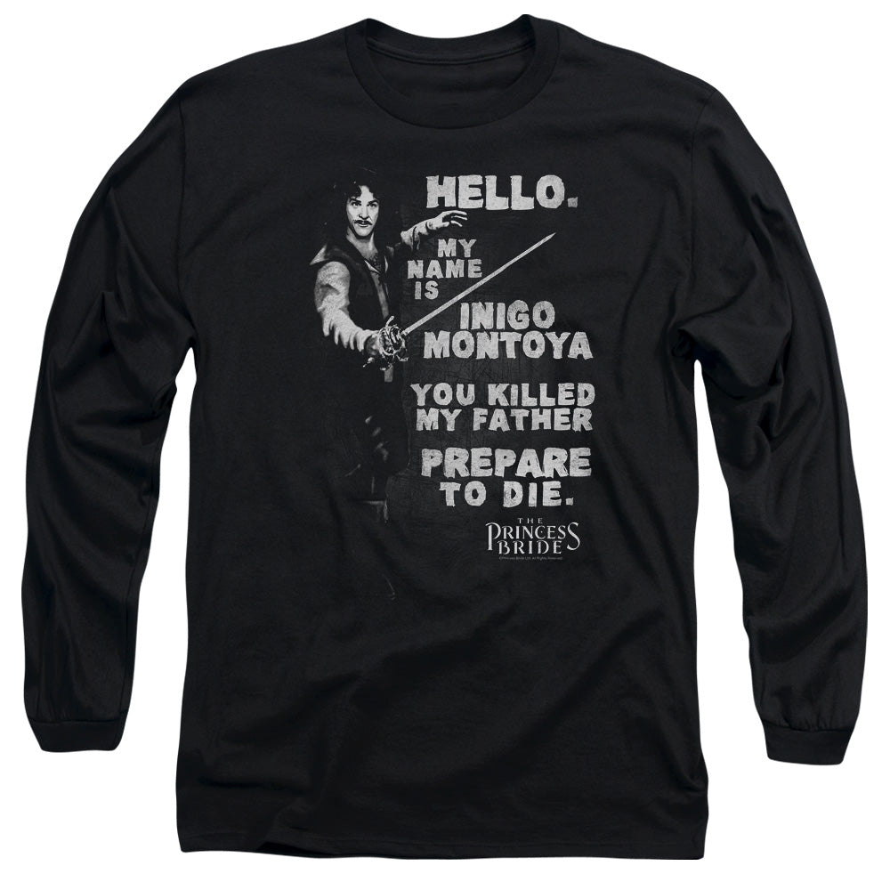 Princess Bride/hello Again- L/s Adult 18/1 -black