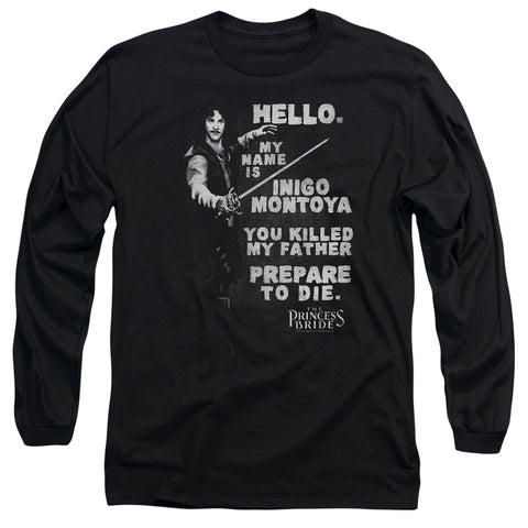 Princess Bride/hello Again- L/s Adult 18/1 -black