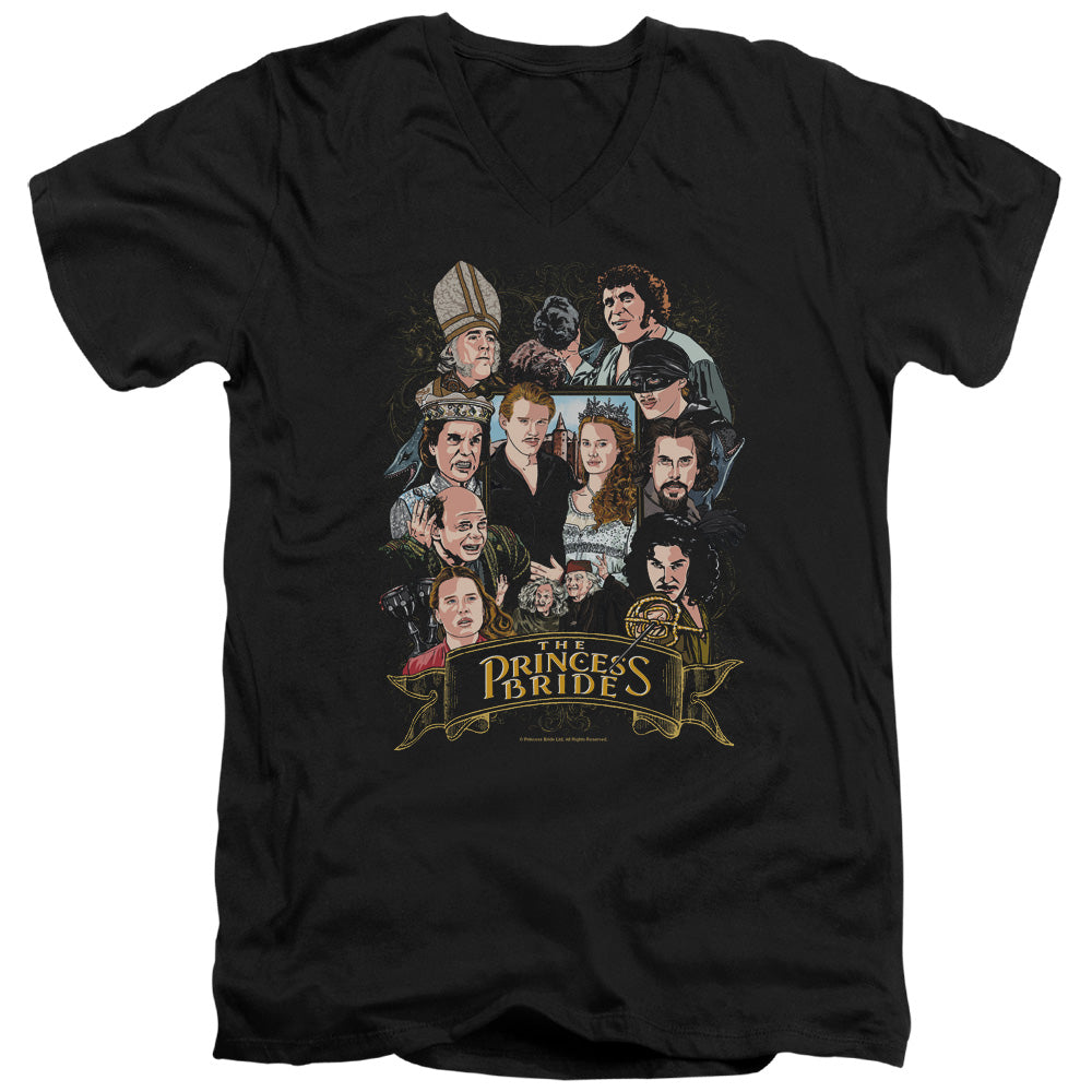 Princess Bride/timeless-s/s Adult V-neck 30/1-black
