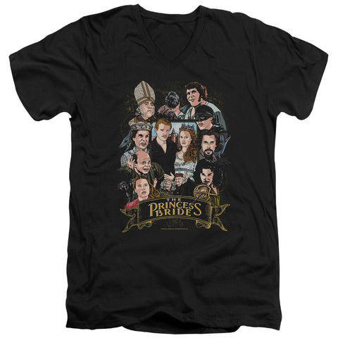 Princess Bride/timeless-s/s Adult V-neck 30/1-black