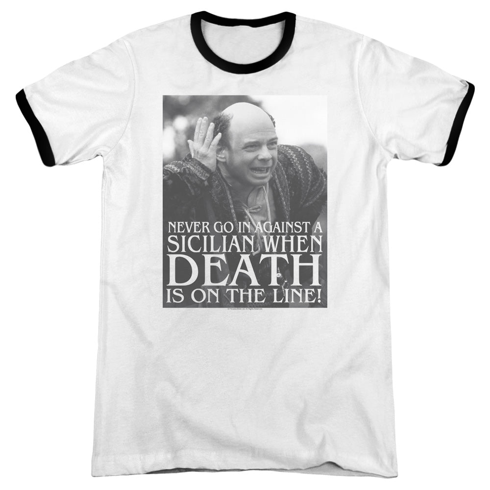 Princess Bride/sicilian - Adult Ringer - White/black
