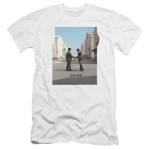 Pink Floyd/wish You Were Here-premuim Canvas Adult Slim Fit 30/1-white