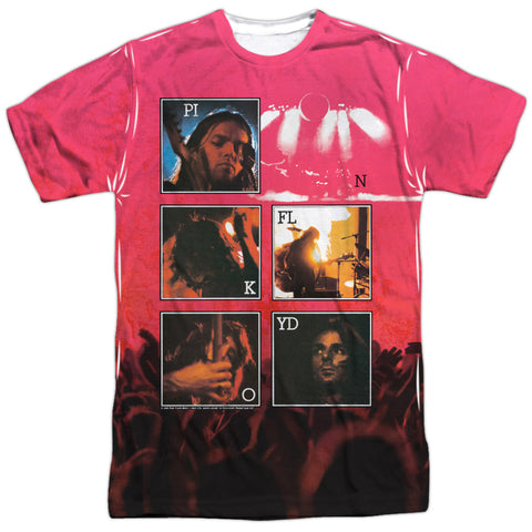 Pink Floyd/live-s/s Adult Poly Crew-white
