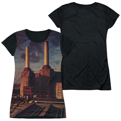 Junior Cap Sleeve 100% Poly Black Back