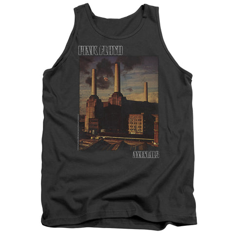Pink Floyd/faded Animals-adult Tank-charcoal