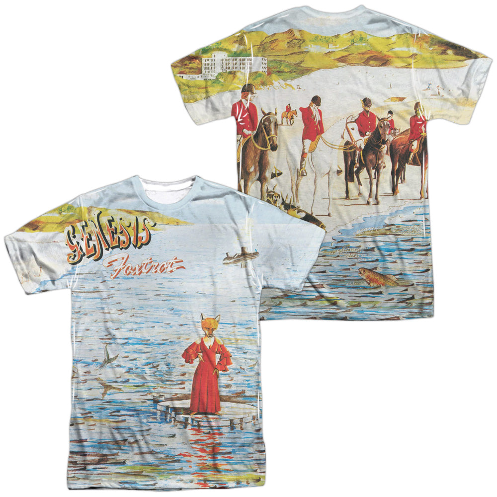Genesis/foxtrot Cover (front/back Print)-s/s Adult Poly Crew-white