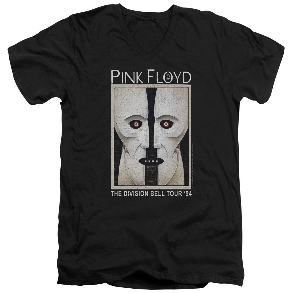 Pink Floyd/the Division Bell-s/s Adult V-neck 30/1-black