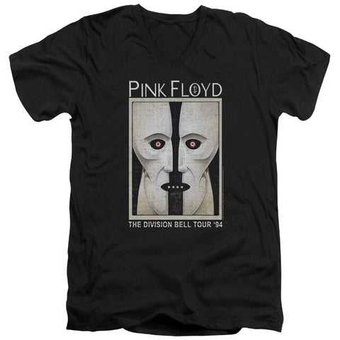 Pink Floyd/the Division Bell-s/s Adult V-neck 30/1-black