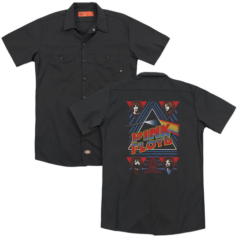 Pink Floyd/dark Side (back Print) - Adult Work Shirt - Black