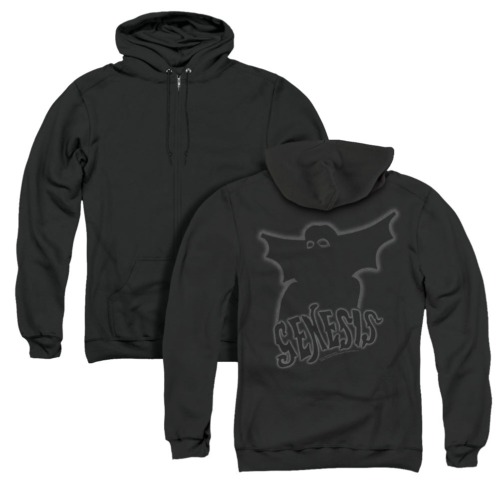 Genesis/watcher Of The Skies (back Print) - Adult Zipper Hoodie-black