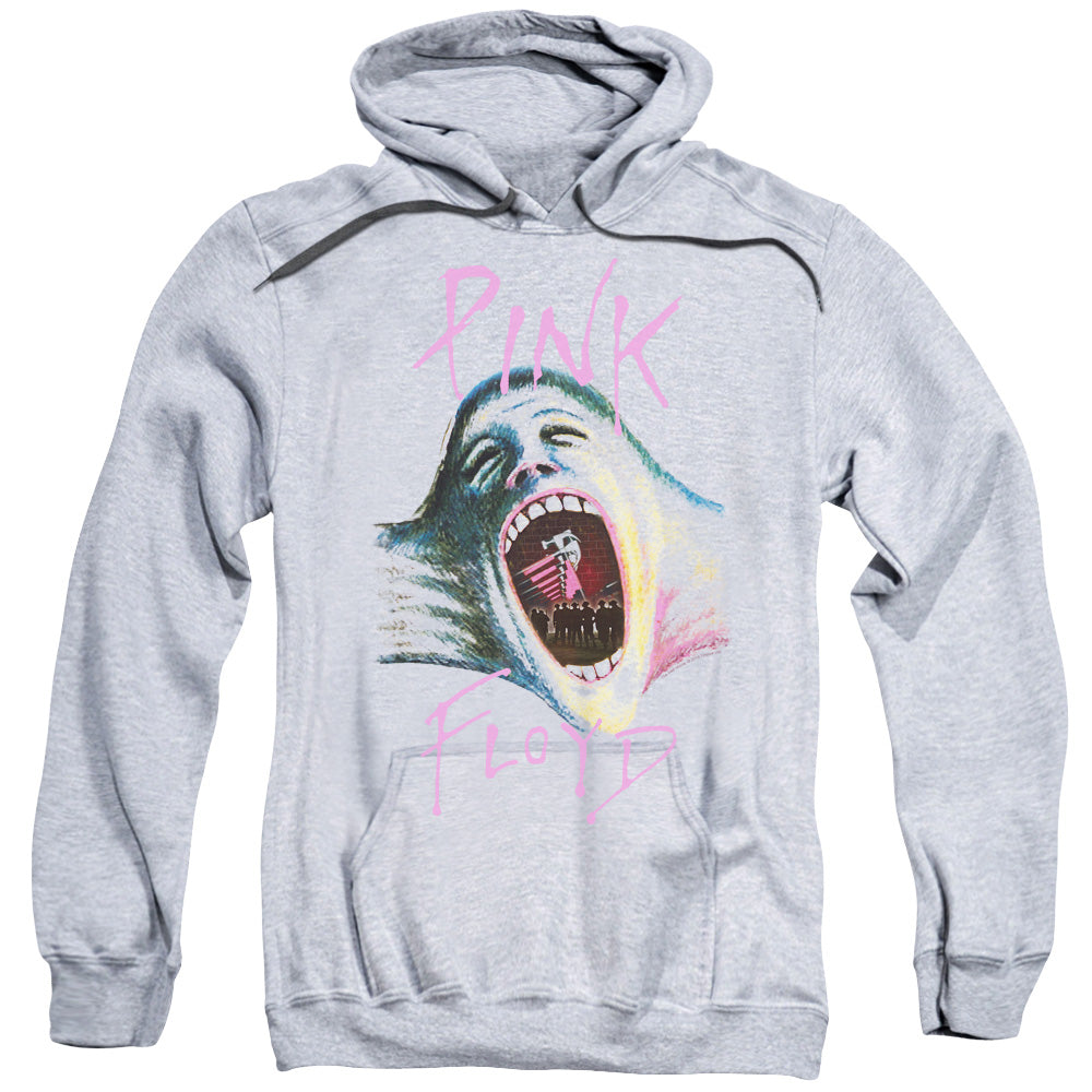Pink Floyd/mouth The Wall-adult Pull-over Hoodie-athletic Heather