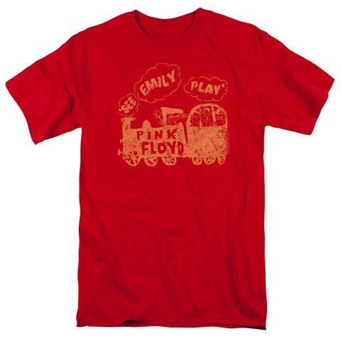 Pink Floyd/see Emily Play-s/s Adult 18/1-red