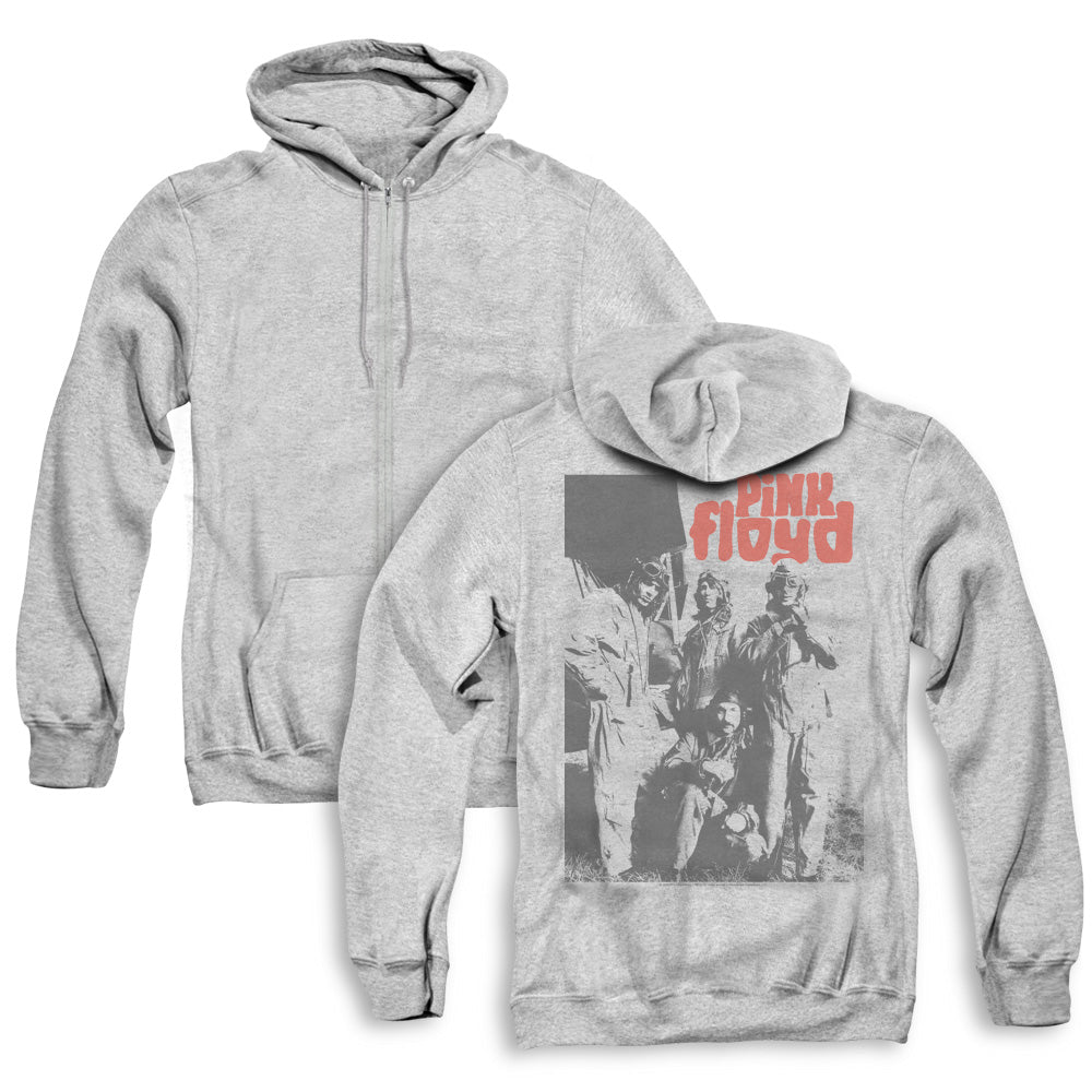 Pink Floyd/point Me At The Sky (back Print) - Adult Zipper Hoodie-athletic Heather