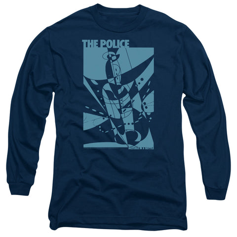 The Police/message In A Bottle-l/s Adult 18/1-navy
