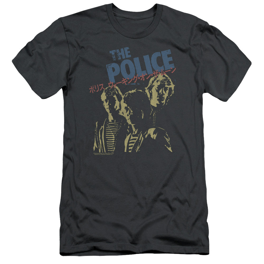 The Police/japanese Poster-s/s Adult 30/1-charcoal