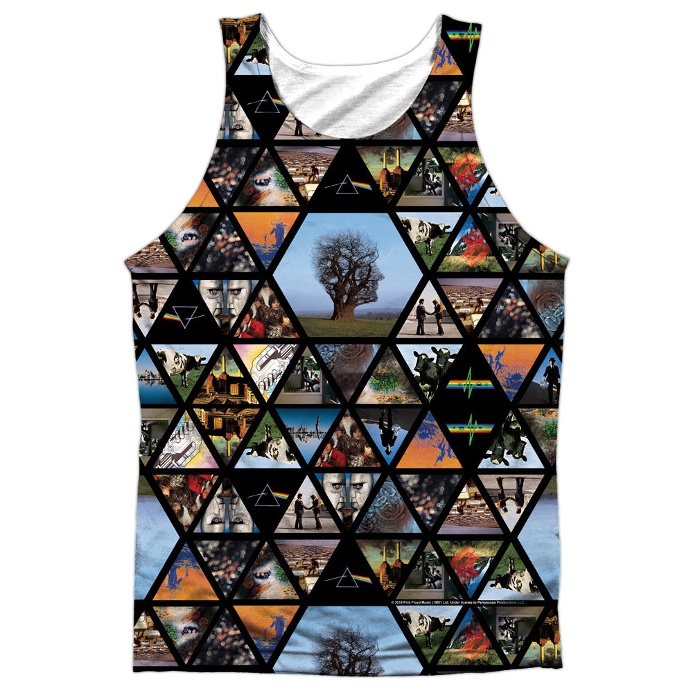 Pink Floyd/photographs-adult Poly Tank Top-white