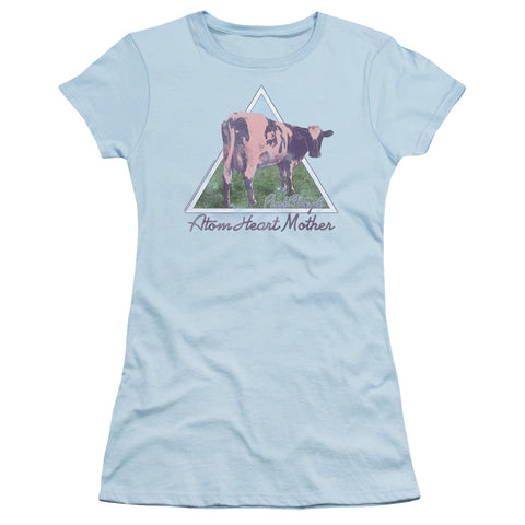 Pink Floyd/atom Mother Heart Pyramid-s/s Junior Sheer-light Blue