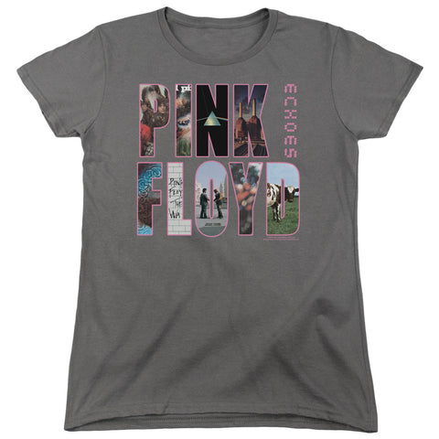 Pink Floyd/cover-s/s Women's Tee-charcoal