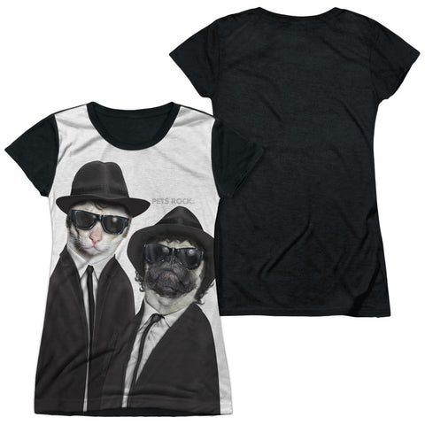 Junior Cap Sleeve 100% Poly Black Back