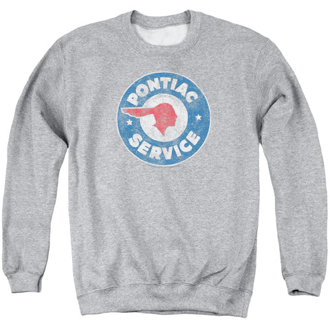 Pontiac/vintage Pontiac Service-adult Crewneck Sweatshirt-athletic Heather