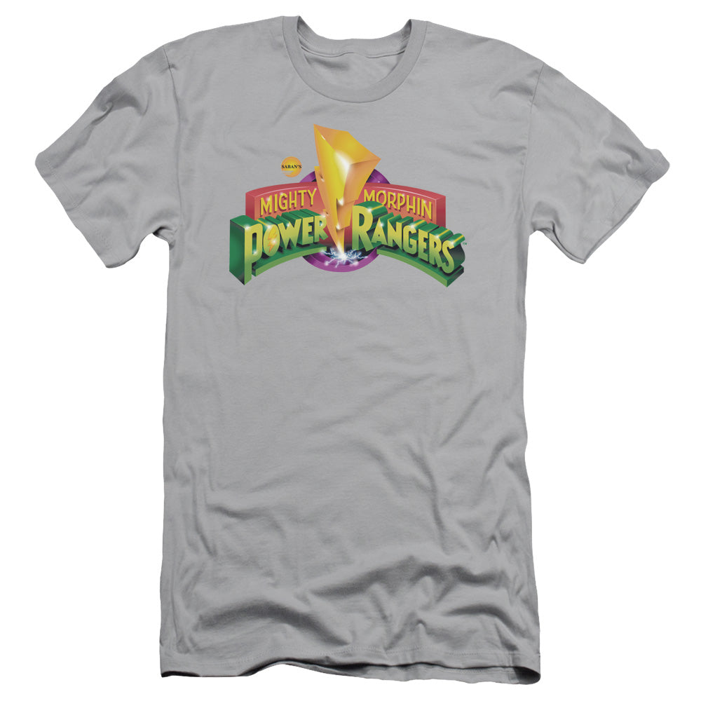 Power Rangers/mmpr Logo-s/s Adult 30/1-silver