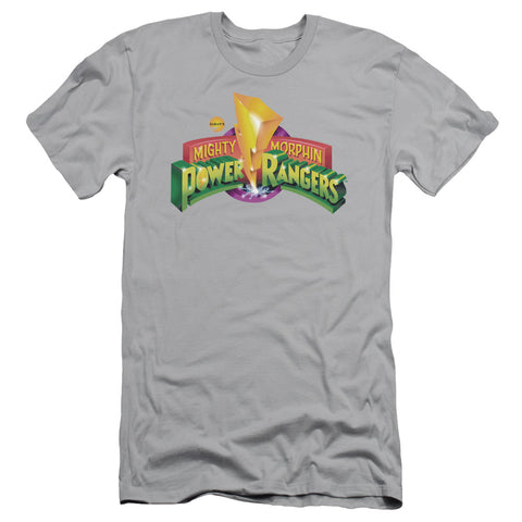 Power Rangers/mmpr Logo-s/s Adult 30/1-silver