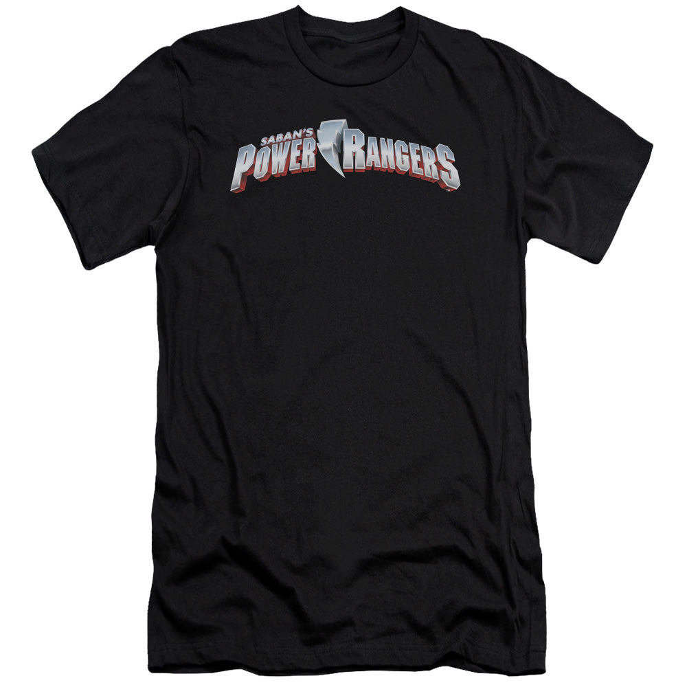 Power Rangers/new Logo-s/s Adult 30/1-black