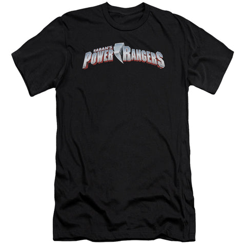 Power Rangers/new Logo-s/s Adult 30/1-black