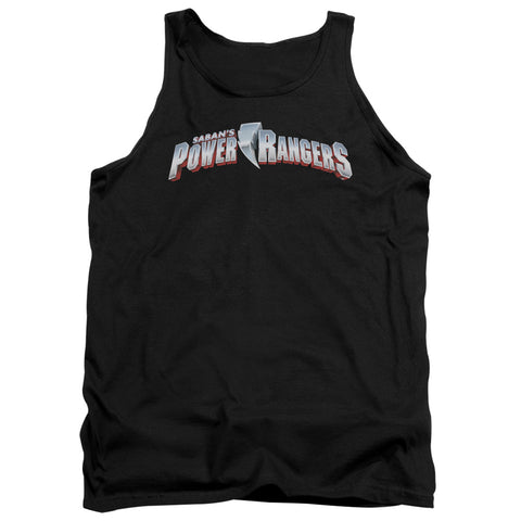 Power Rangers/new Logo-adult Tank-black