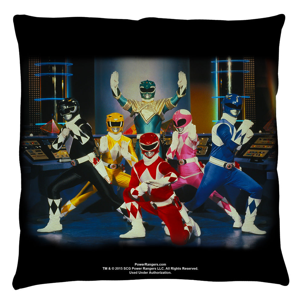 Power Rangers/stance - Throw Pillow