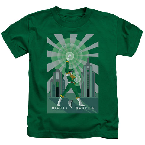 Power Rangers/green Ranger Deco-s/s Juvenile 18/1-kelly Green