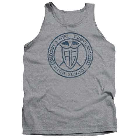 Power Rangers/angel Grove Hs-adult Tank-athletic Heather