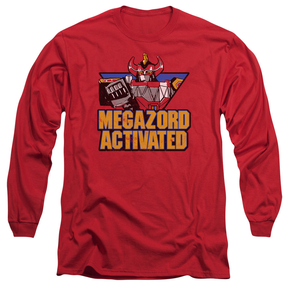 Power Rangers/megazord Activated-l/s Adult 18/1-red