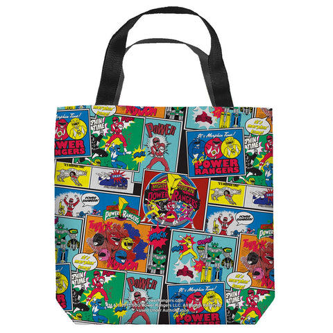 POWER RANGERS-PATTERN - TOTE BAG - 16x16