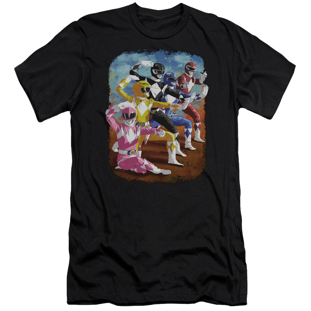 Power Rangers/impressionist Rangers-hbo S/s Adult 30/1-black