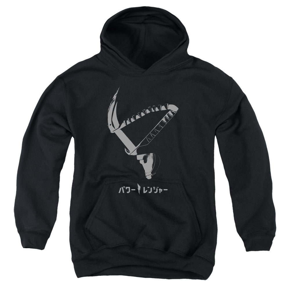 Power Rangers/helmet-youth Pull-over Hoodie-black
