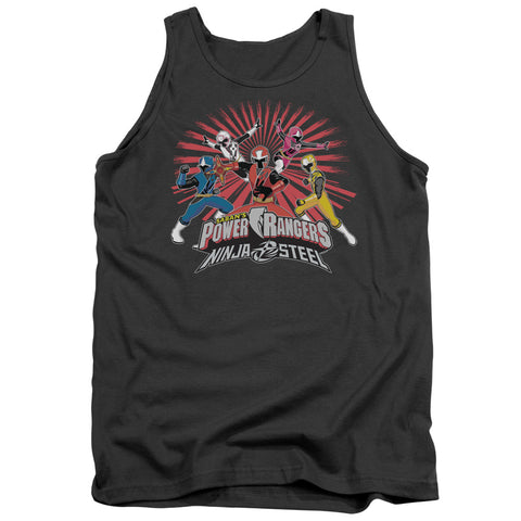 Power Rangers/ninja Blast-adult Tank-charcoal