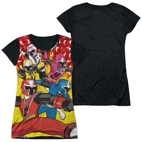Junior Cap Sleeve 100% Poly Black Back