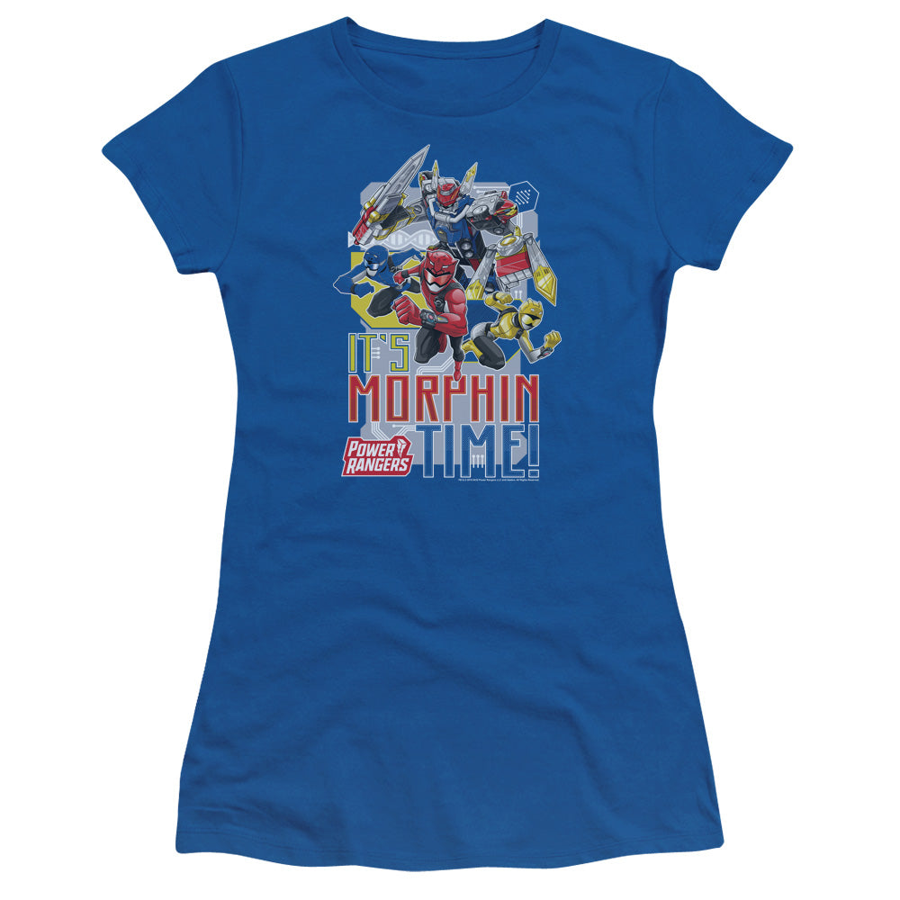 Power Rangers/morphin Time-s/s Junior Sheer-royal Blue