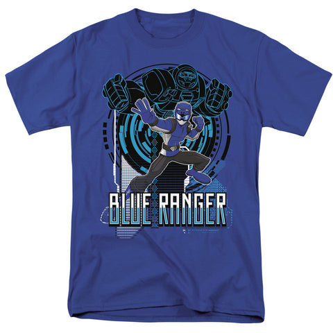 Power Rangers/blue Ranger-s/s Adult 18/1-royal Blue
