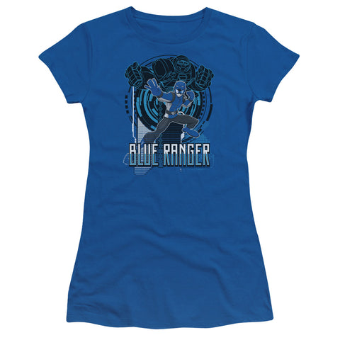 Power Rangers/blue Ranger-s/s Junior Sheer-royal Blue