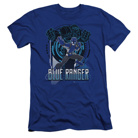 Power Rangers/blue Ranger-hbo S/s Adult 30/1-royal Blue