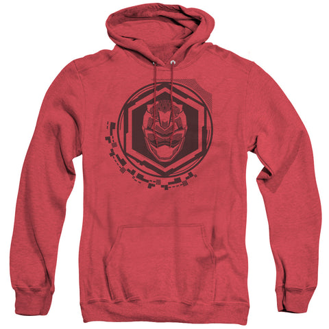 Power Rangers/red Ranger-adult Heather Hoodie-red